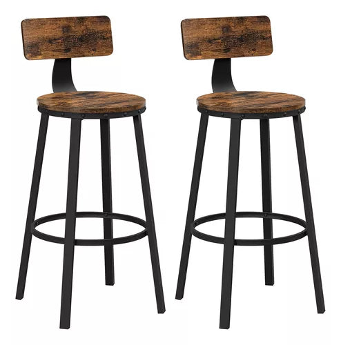 Silla De Bar Vasagle Lbc079 Cafe 40X30X65