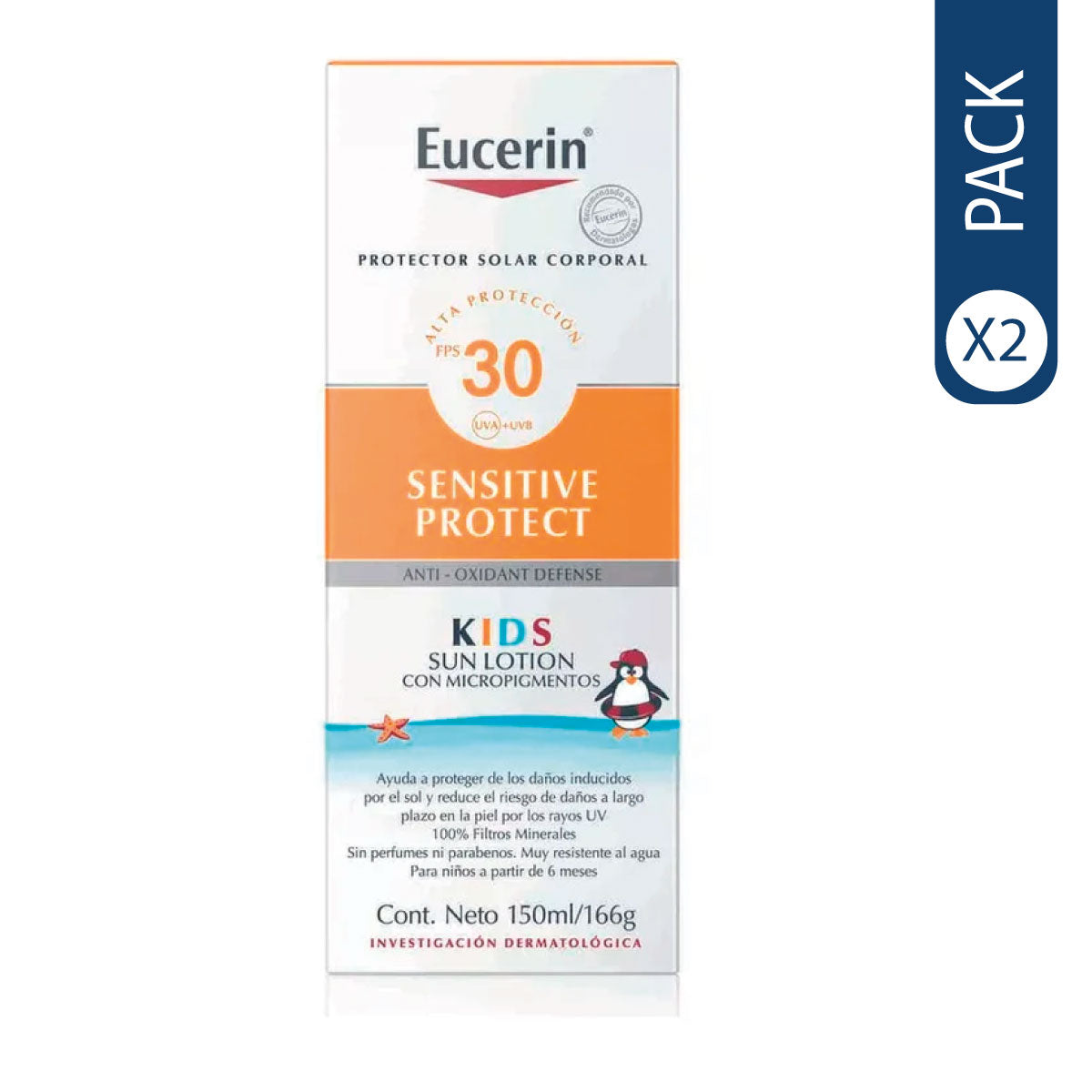 Pack Protector Solar Eucerin Kids Con Micropigmentos Fps-30 [Openbox]