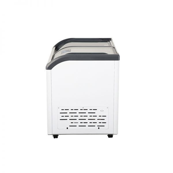 Conservadora Tapa De Vidrio Curvo Ventus Ctv-320Qe Blanco 320 Lts