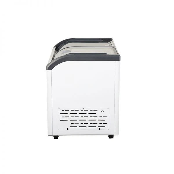 Conservadora Tapa De Vidrio Curvo Gas Ecológico Ventus Ctv-320Qe Blanco 320 Lts