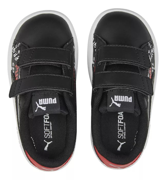Zapatillas Puma Smash V2 Brand Love Rojo/Negro/Blanco [Openbox]