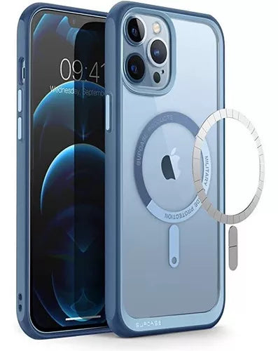 Funda Supcase Ub Mag Para iPhone 13 Pro Max 6.7 Pulgadas Color Azul Liso