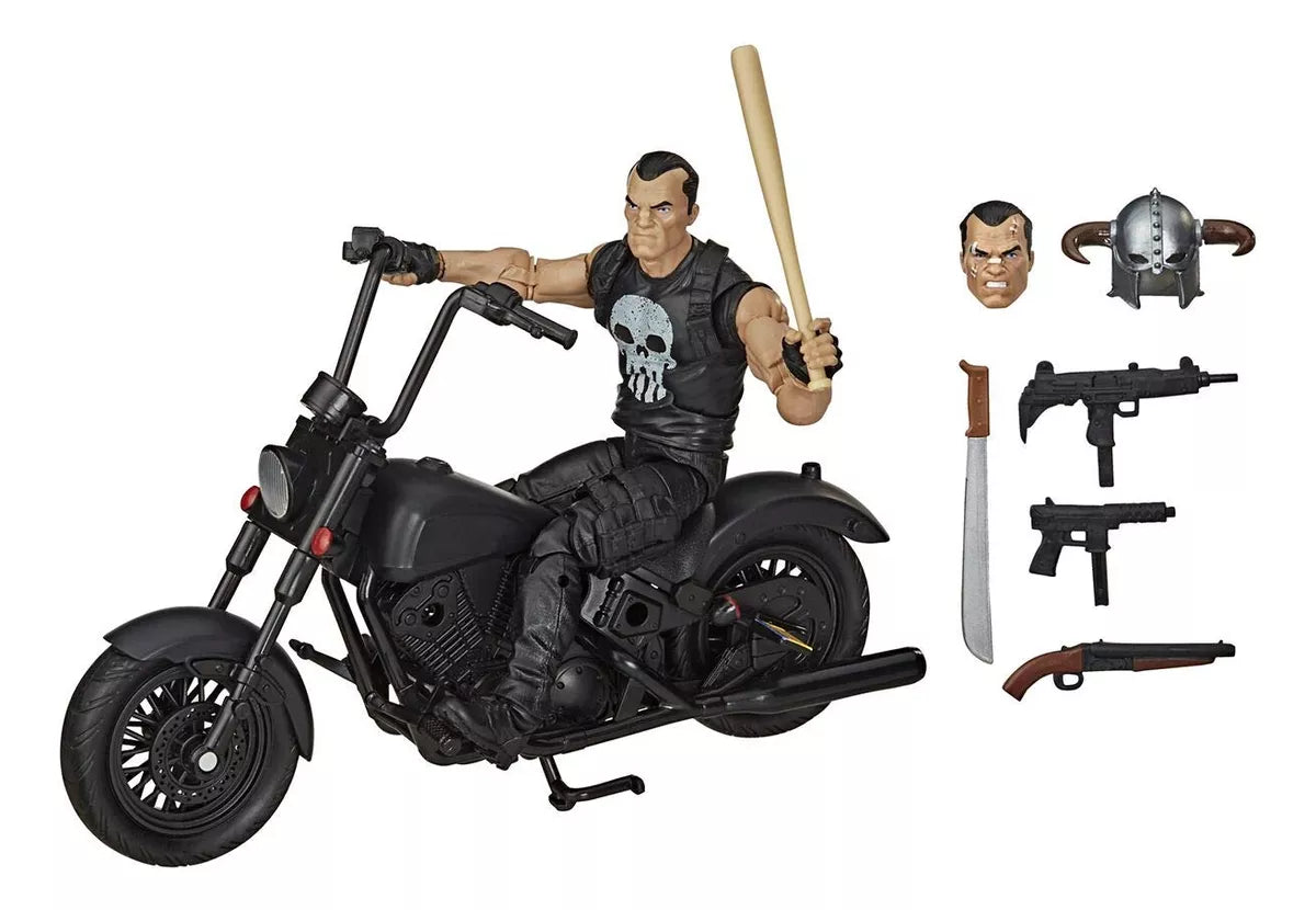 Figura De Accion De Motocicleta Hasbro Marvel  The Punisher 4+ [NTO]