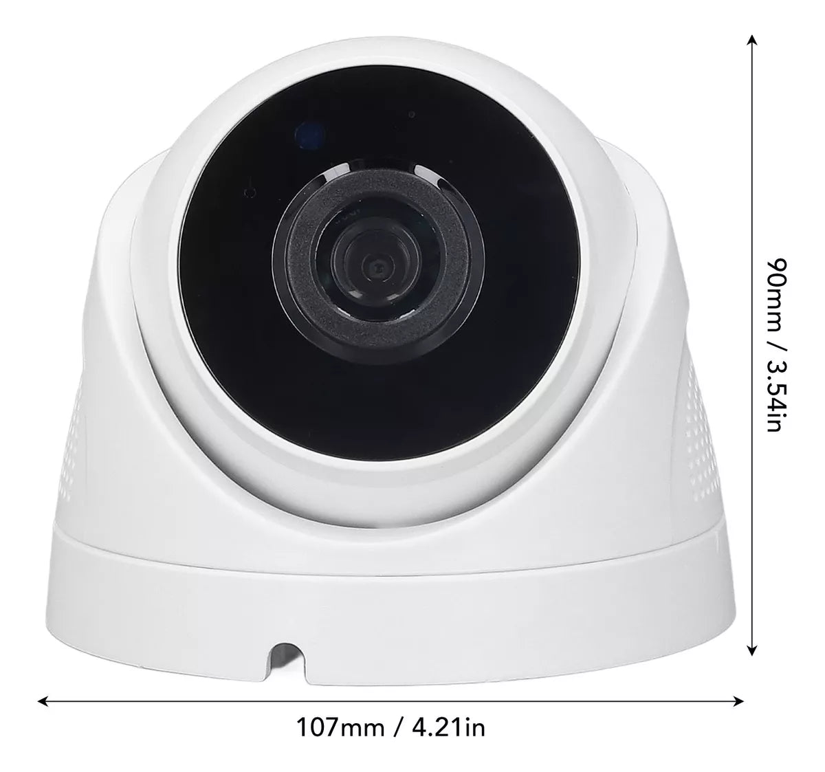 Cámara Ip Genérico Wifi Exterior 1080P Inalámbrica Infrarrojo Full Hd Blanco