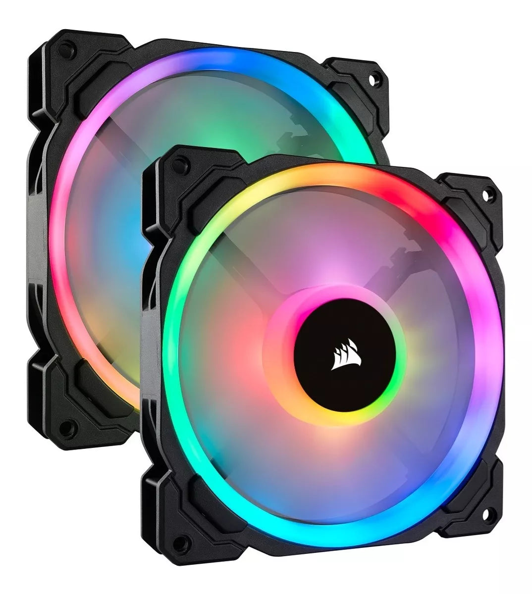 Kit De 2 Ventiladores Corsair Ll140 Rgb 140mm 16 Led Rgb Pwm