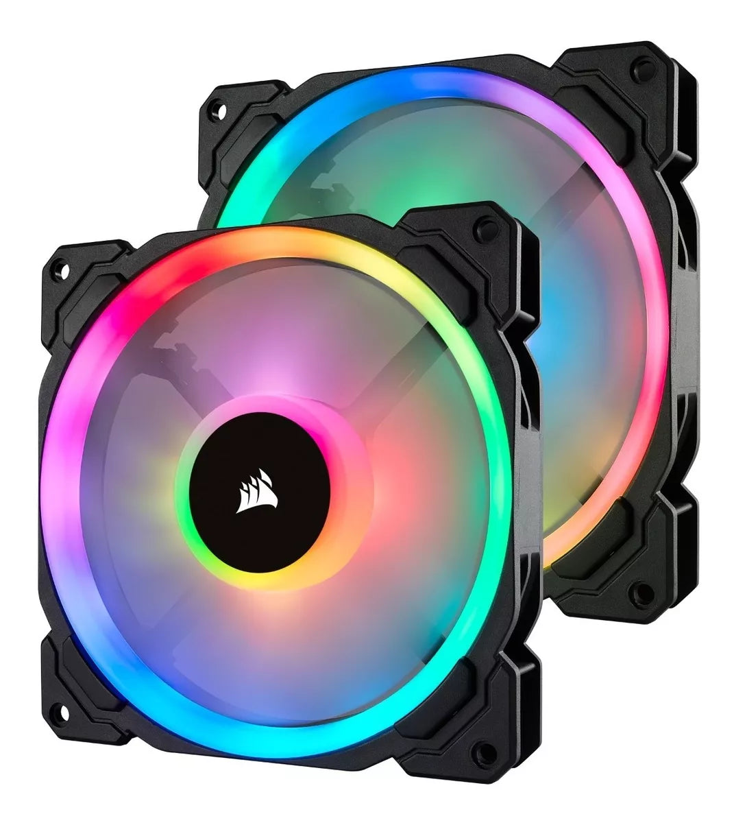 Kit De 2 Ventiladores Corsair Ll140 Rgb 140mm 16 Led Rgb Pwm