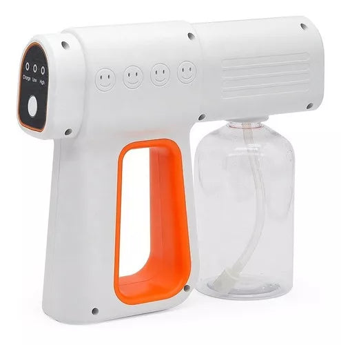 Pistola Sanitizante Desinfectante Spray Recargable Luz Uv K6X