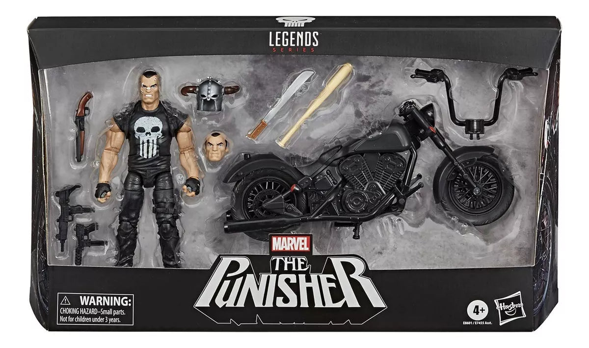 Figura De Accion De Motocicleta Hasbro Marvel  The Punisher 4+ [NTO]