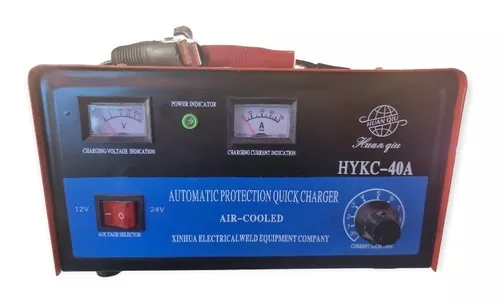 CARGADOR DE BATERIA PARA AUTO HUAN QIU HYKC-40A 210V - 230V / 12V 24V