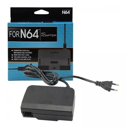 Transformador Generico Nintendo  N64 Negro