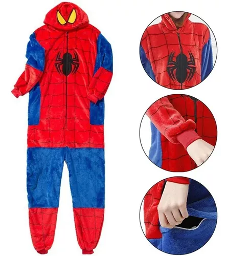 PIJAMA ADULTO SPIDERMAN GENERICO COSPLAY