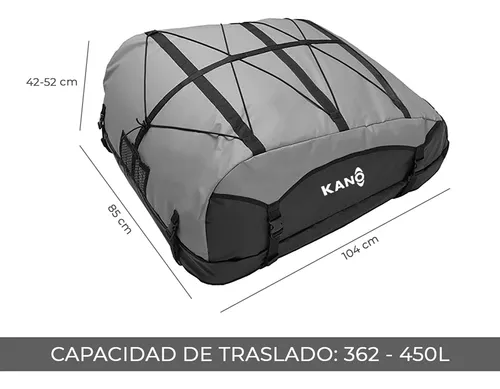 Bolso Seco Resistente Al Agua Kano Impermeable Negro Y Gris