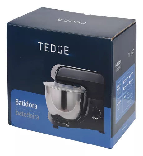 Batidora Tedge Con  Bowl / Sm1521 Negro 220V 6 Pieza