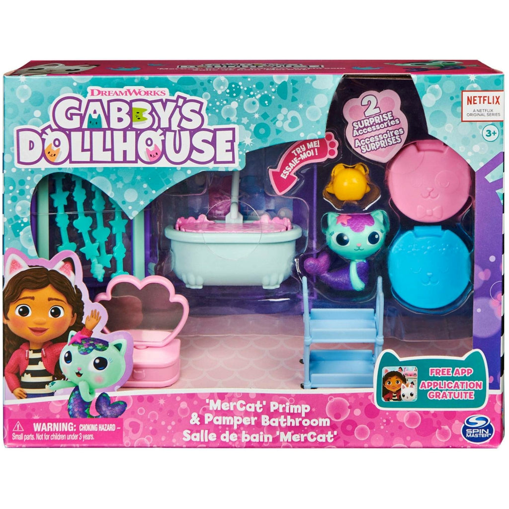 Set De Juego Gabby’s Dollhouse Baño De Mercat [Open box] [Ml2]
