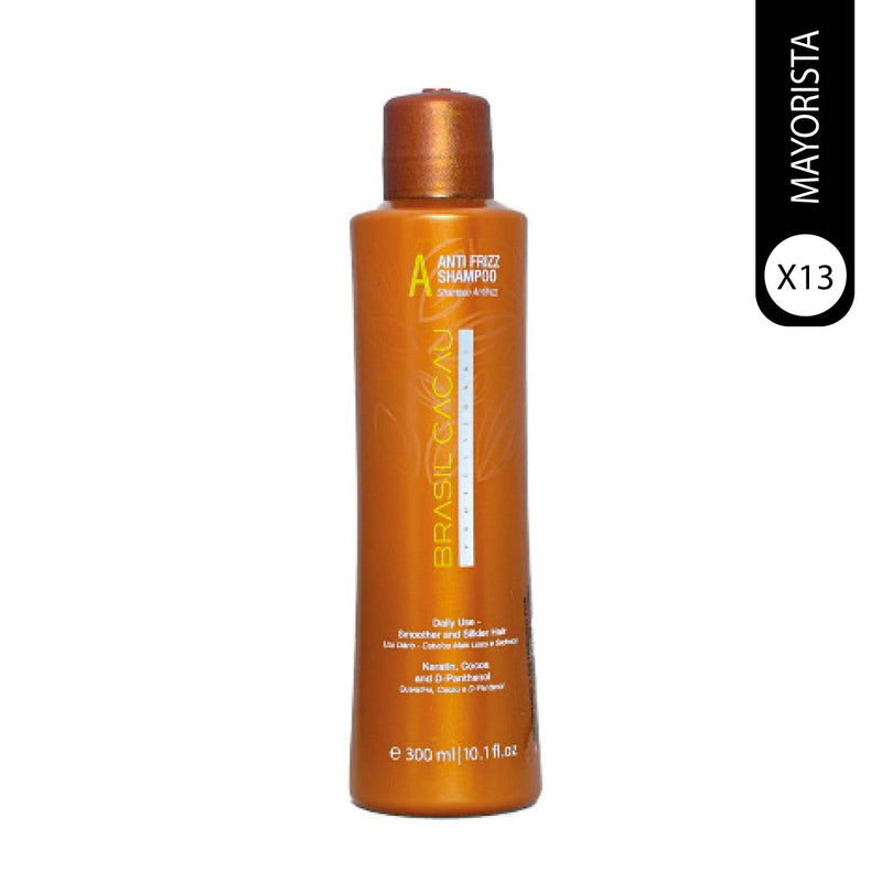 Pack de 13 shampoo anti frizz brasil cacau 300ml