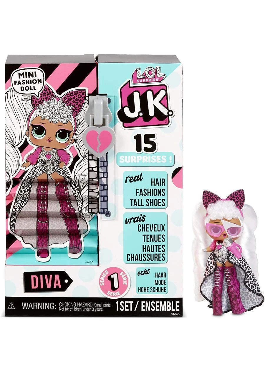 Muñeca lol surprise jk mini diva 15 sorpresas