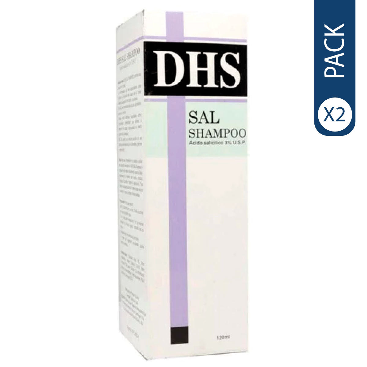 Pack de shampoo sal 3% control caspa 120ml [Openbox]