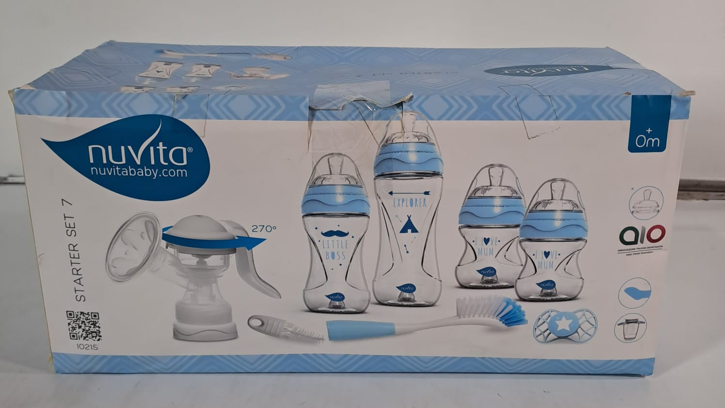 Set de Lactancia Starter Nuvita 7 Azul