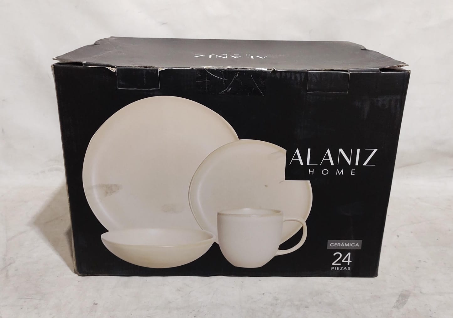 Juego De Vajillas Ceramica Alaniz Home 92b-006-Set24 Natural 24
