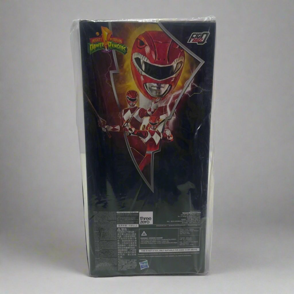 FIGURA DE COLECCION THREEZERO POWER RANGERS  RED RANGER