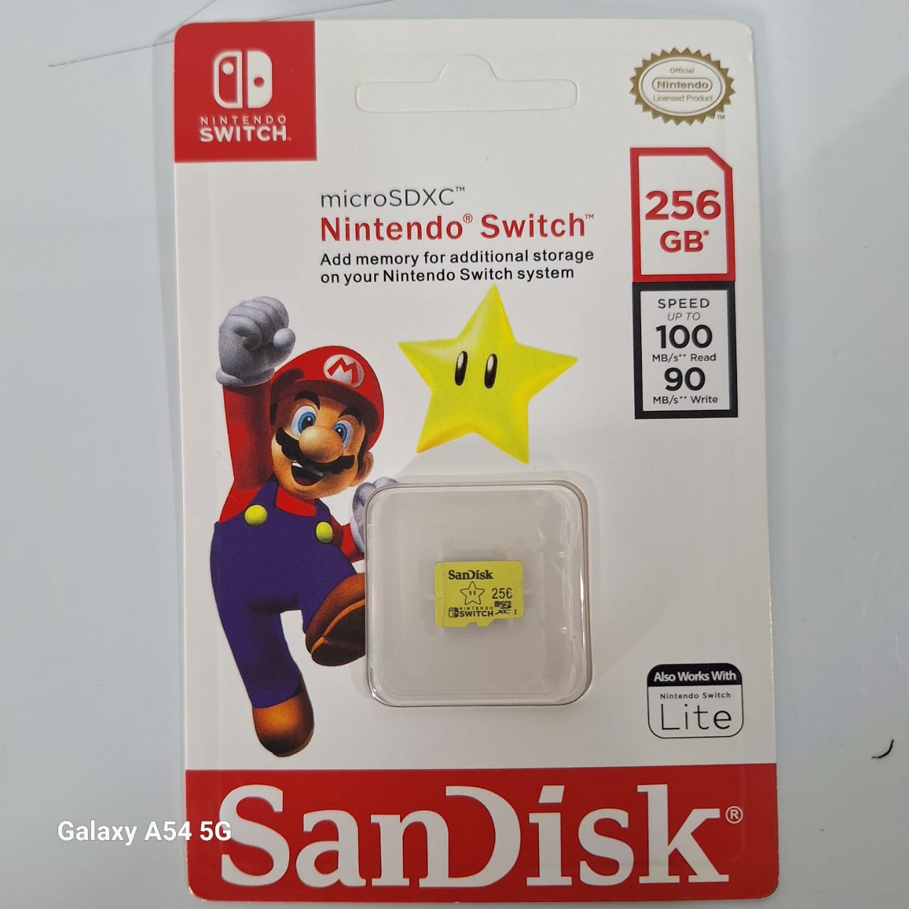 Tarjeta de Memoria Sandisk Micro SD Nintendo SWITCH UHS-I CARD 256GB [Open box] [Wl]