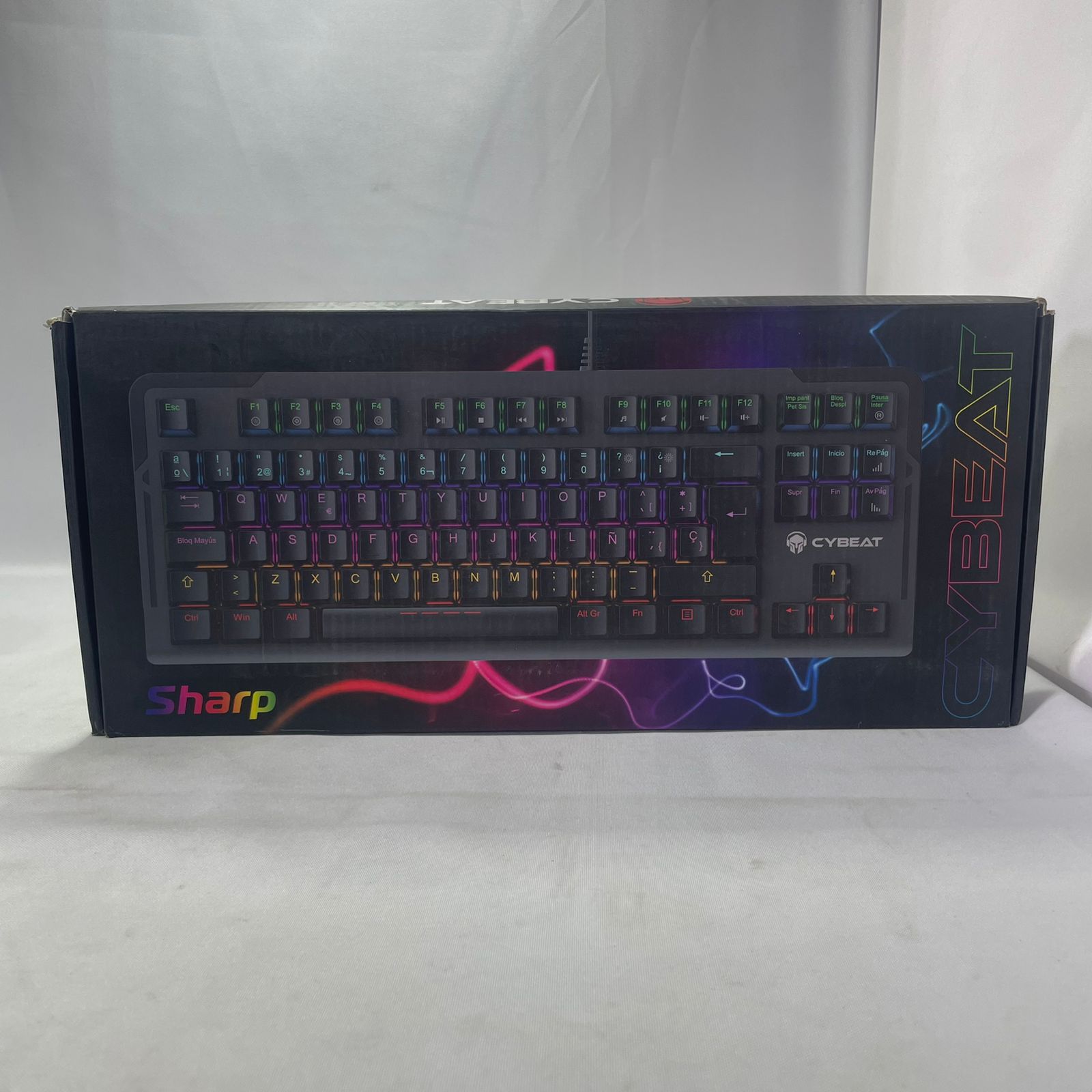 Teclado Español  Gamer Mecanico Cybeat Led Sharp1