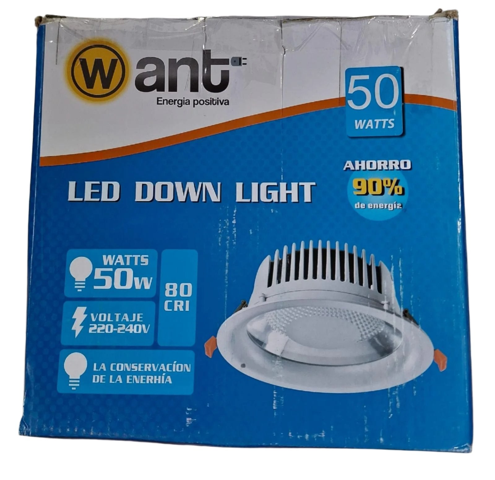 Foco Led Down  Light 50W 4000K Want 34720 Blanco 220-240V