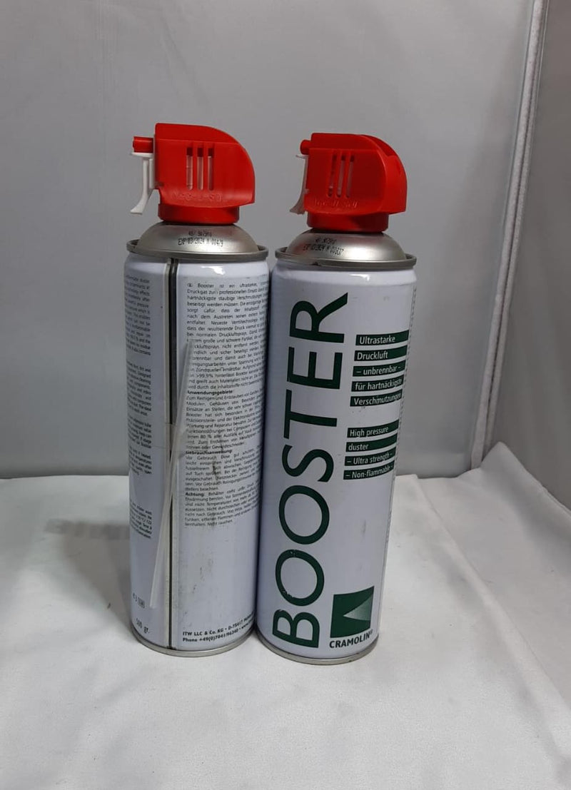 Pack de 2 aerosol removedor de polvo cramolin booster 500cc