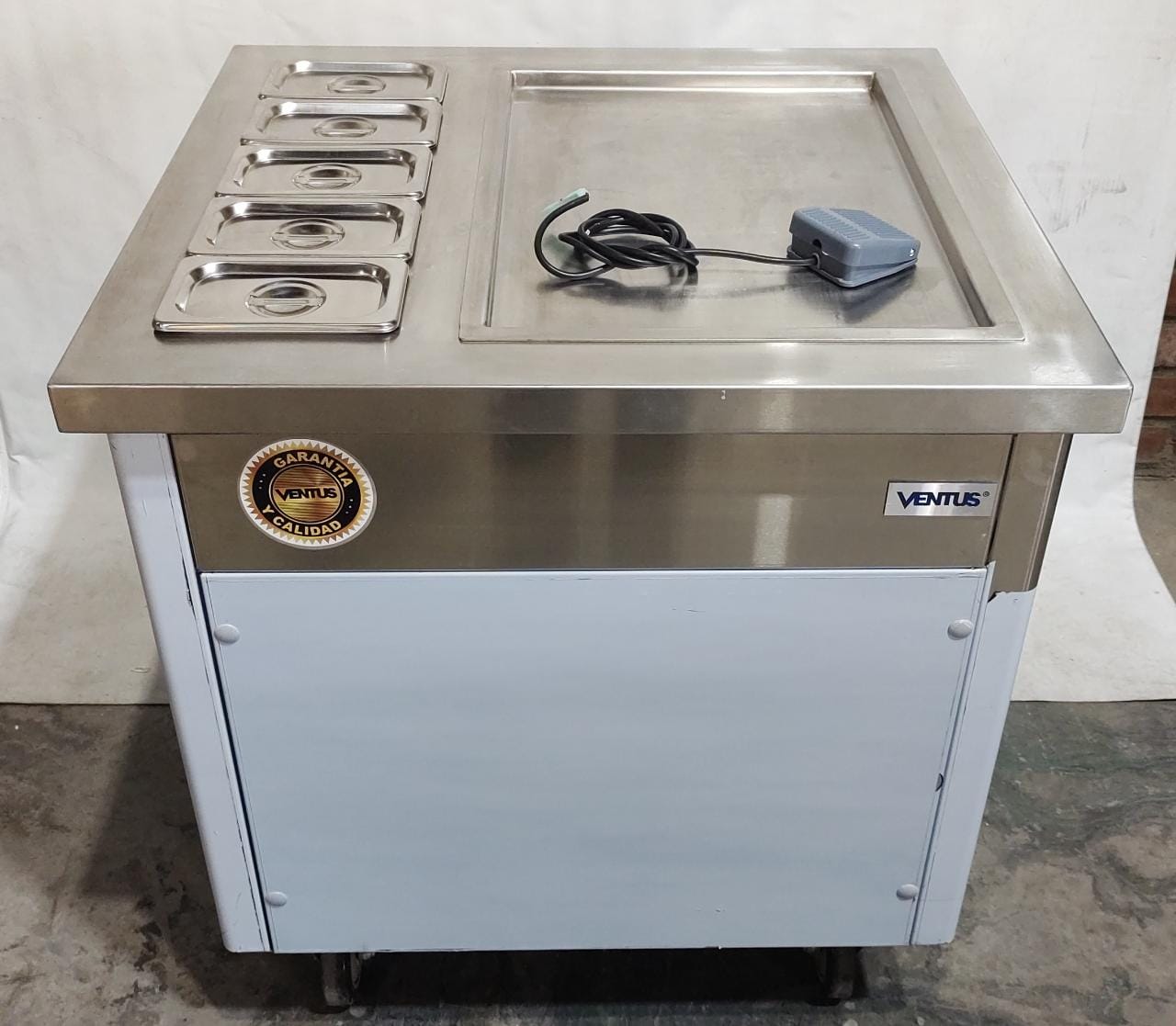 Máquina de helado frito tailandés con depósito ventus [Openbox]
