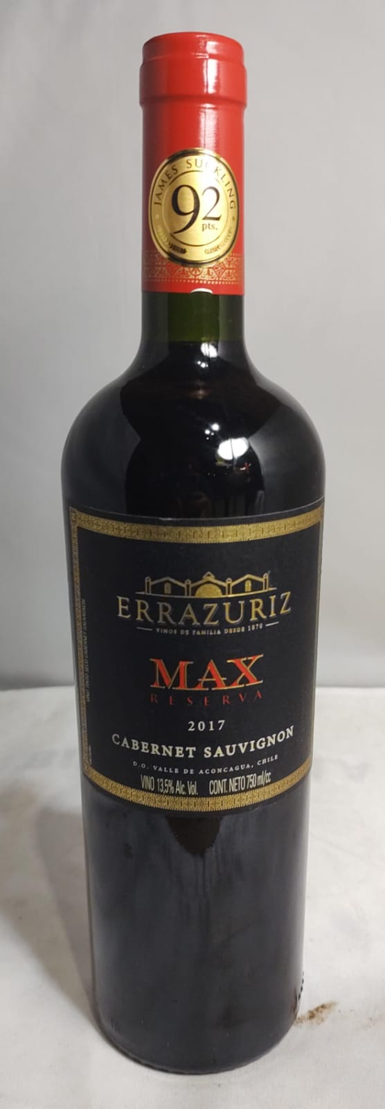 Vino errazuriz max 150 Años 750 ml Carmenere 2017