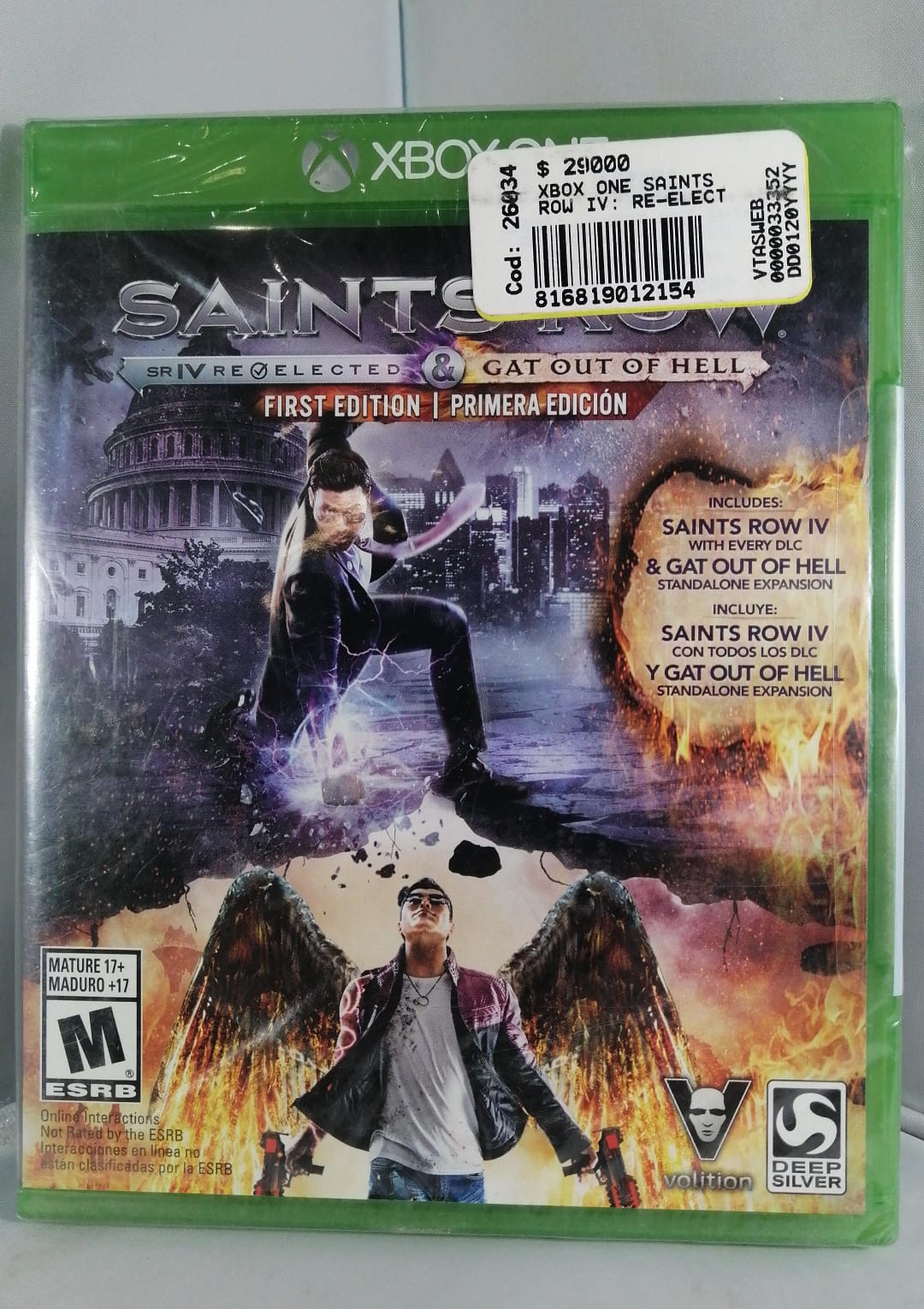 Juego consola xbox one saints row IV: re-elected