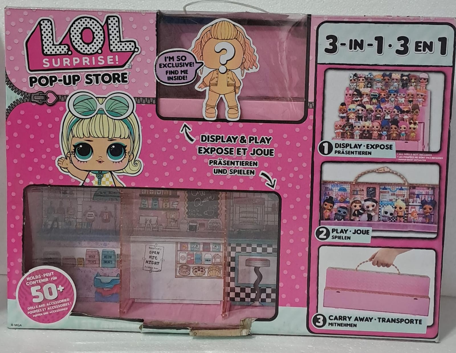 Set 3 en 1 lol surprise! pop up store - incluye muñeca exclusiva [Openbox]