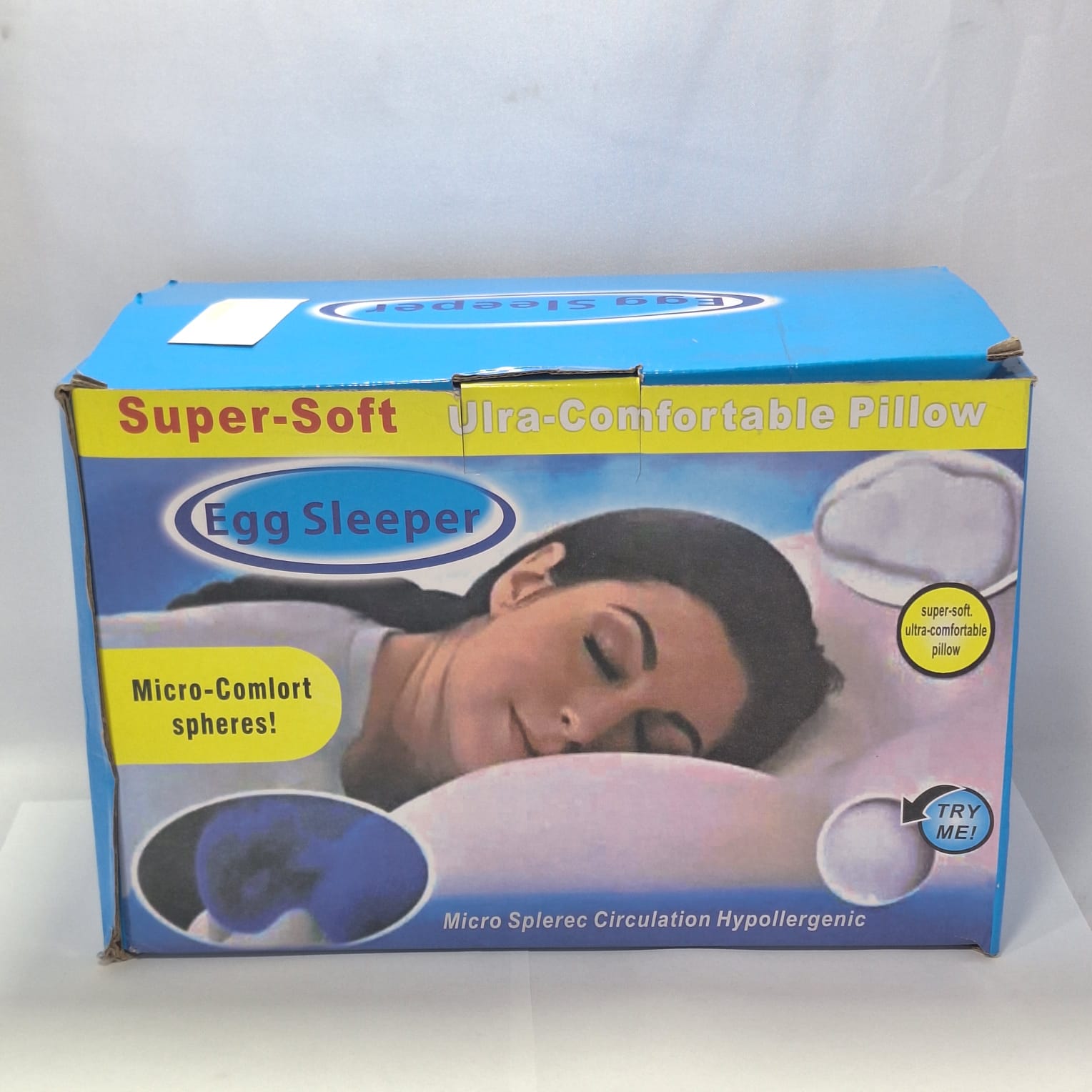 Almohadas Cervical Egg Sleeper Ergonómica Confortable Blanco