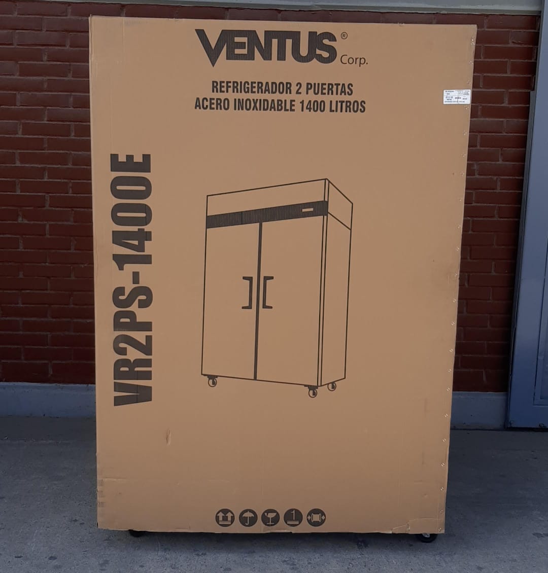 Refrigerador 2 Puertas Acero Inoxidable Ventus Vr2Ps-1400E Inox 1400 Lts