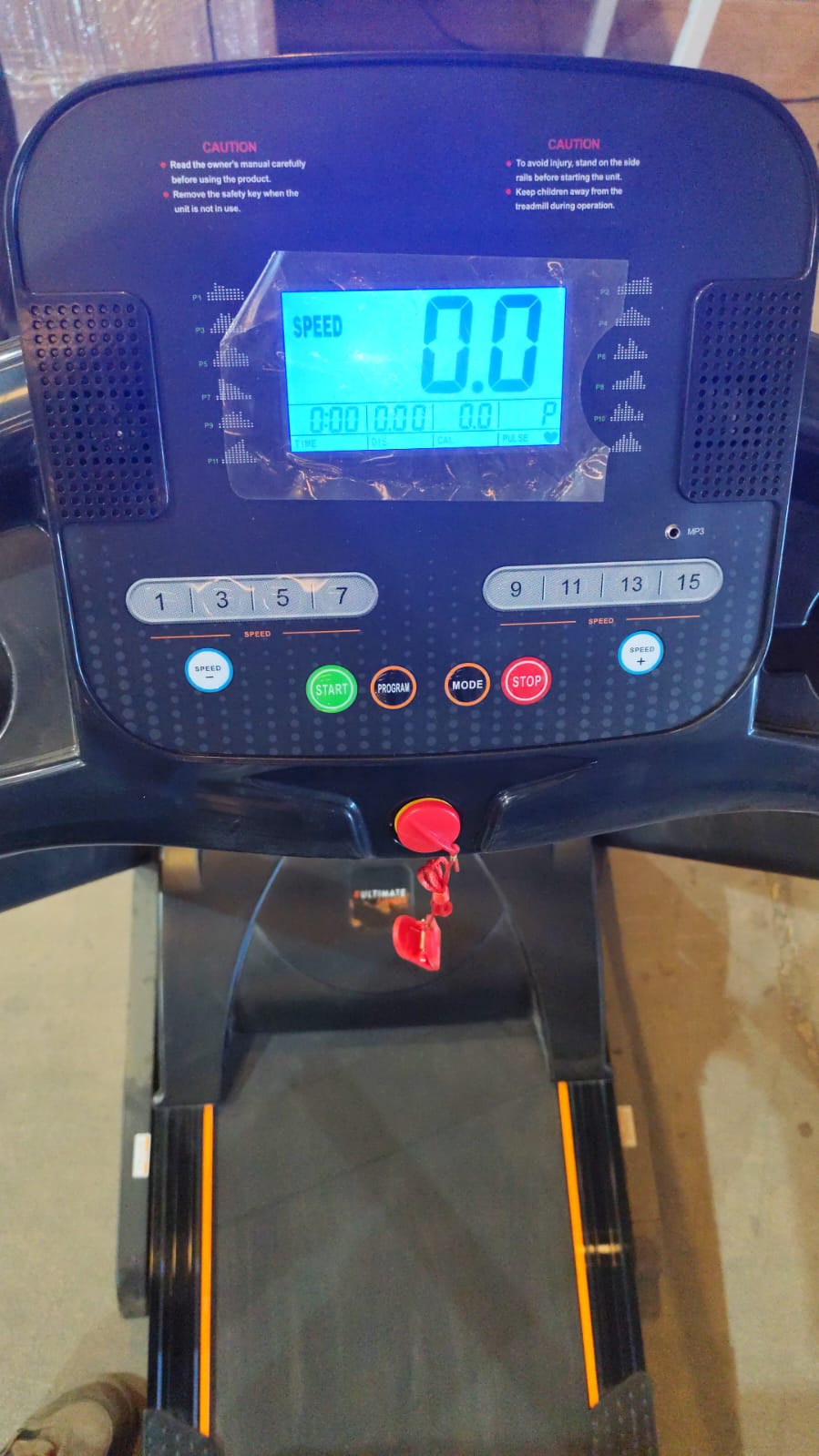 Trotadora Electrica Ultimate Fitness E500 Pro Negro