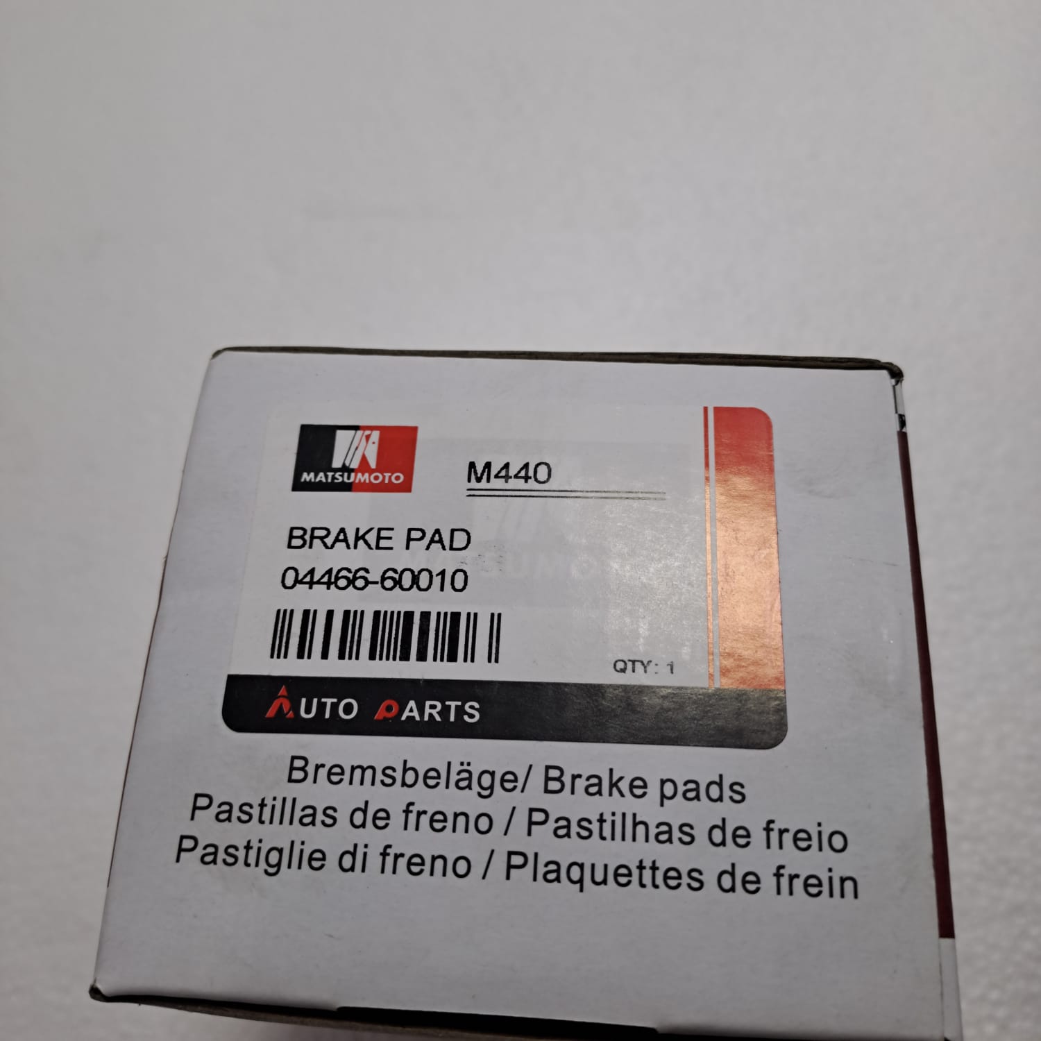 PACK DE DOS PASTILLAS DE FRENOS DELANTERAS Y TRASERAS MATSUMOTO M440-M690