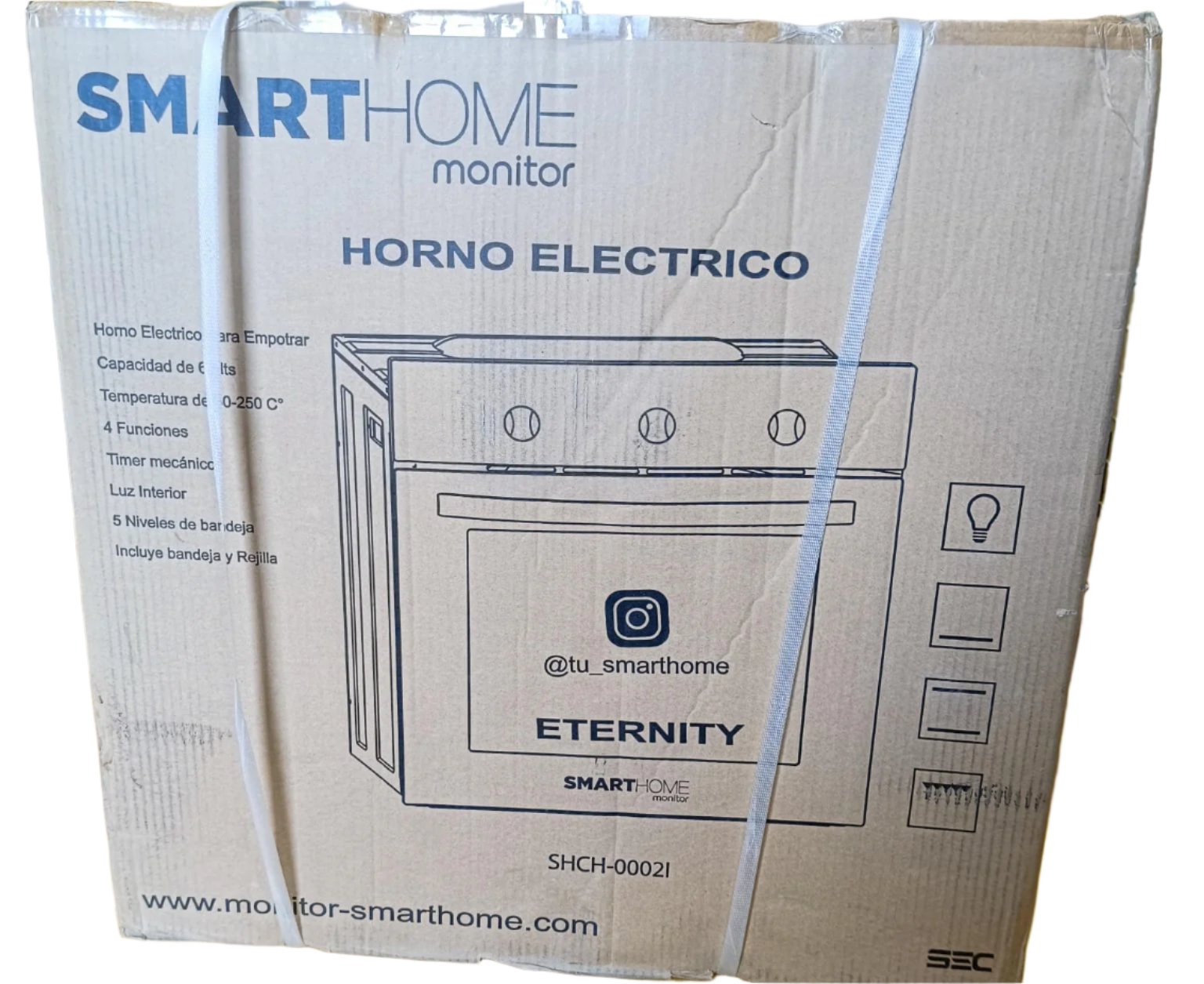 Horno Eléctrico Empotrado Smarthome Eternity SHCH-00021 - Negro 2000W