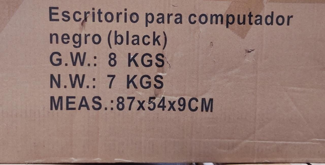 ESCRITORIO PARA COMPUTADOR NEGRO