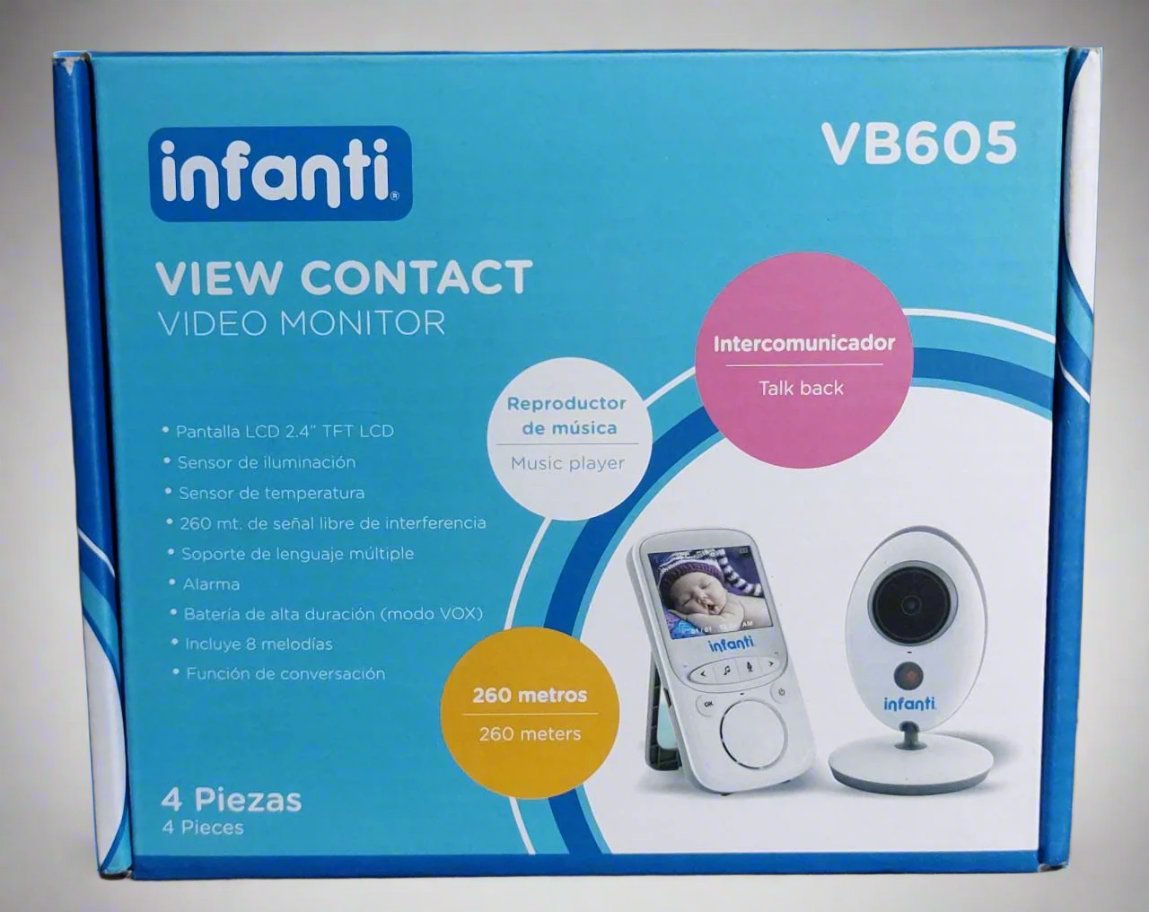 VIDEO MONITOR INFANTI VB605 BLANCO 4 PIEZA