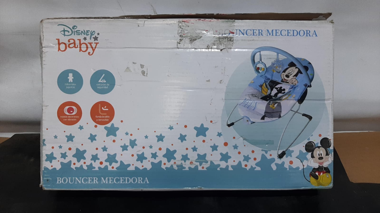 Silla Nido Vibradora Mickey Disney Mc338 Celeste [Open box] [RM1]