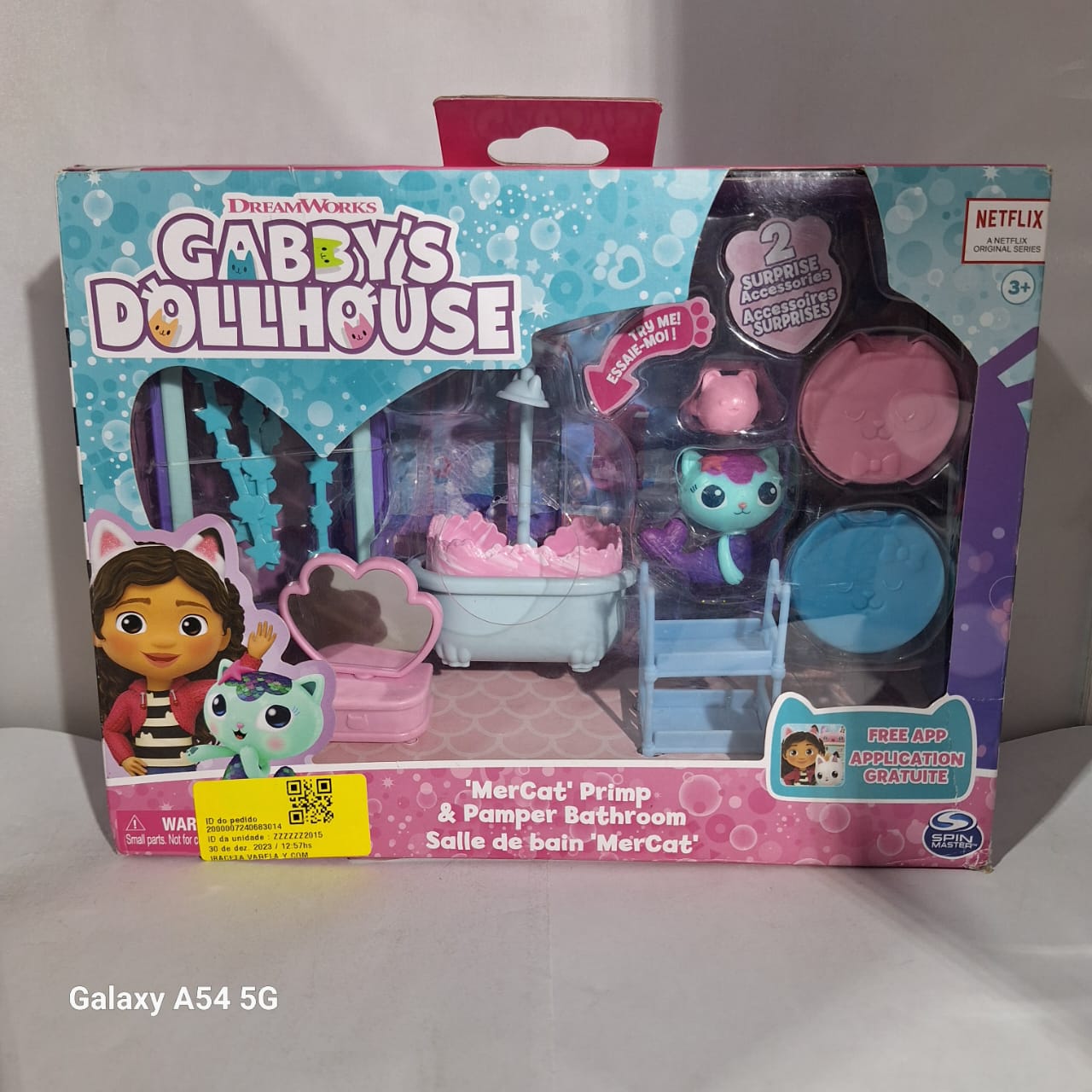 Set De Juego Gabby’s Dollhouse Baño De Mercat [Open box] [Ml2]