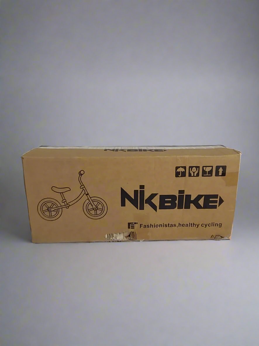 Bicicleta De Entrenamiento Nikbike Equilibrio Aro 12 Celeste/Rosa