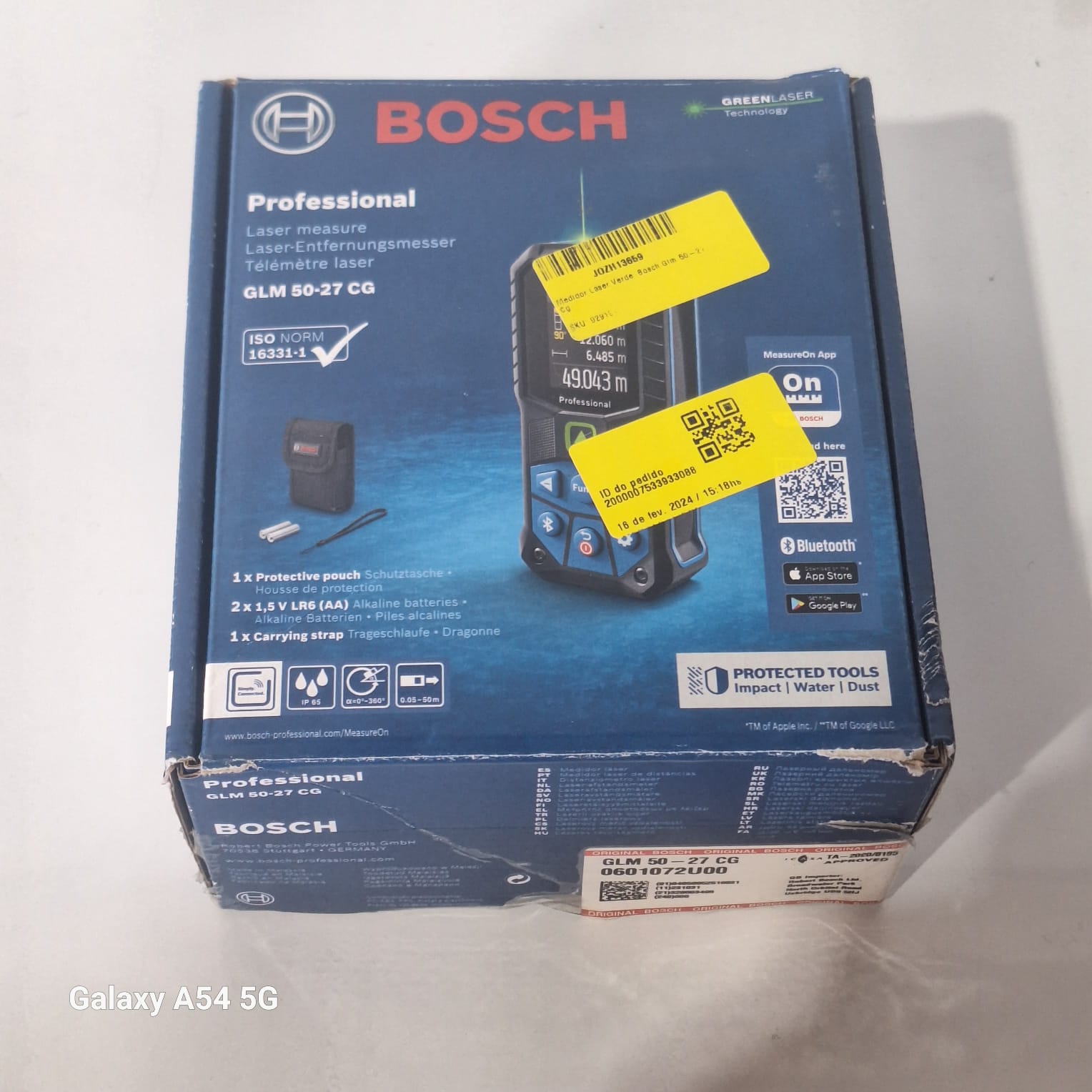 Medidor láser verde Bosch GLM 50-27 CG Open box] [Wl]