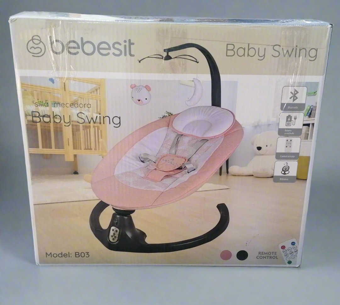 Silla Mecedora Bebesit Baby Swing B03 Rosado [NT3O]