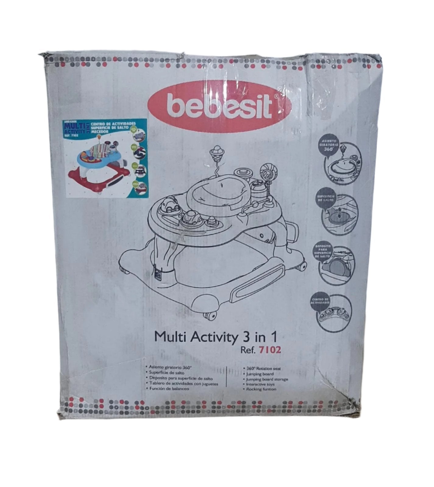 Andador Bebesit Multi Activity 3 En 1 / 7102 Rosado