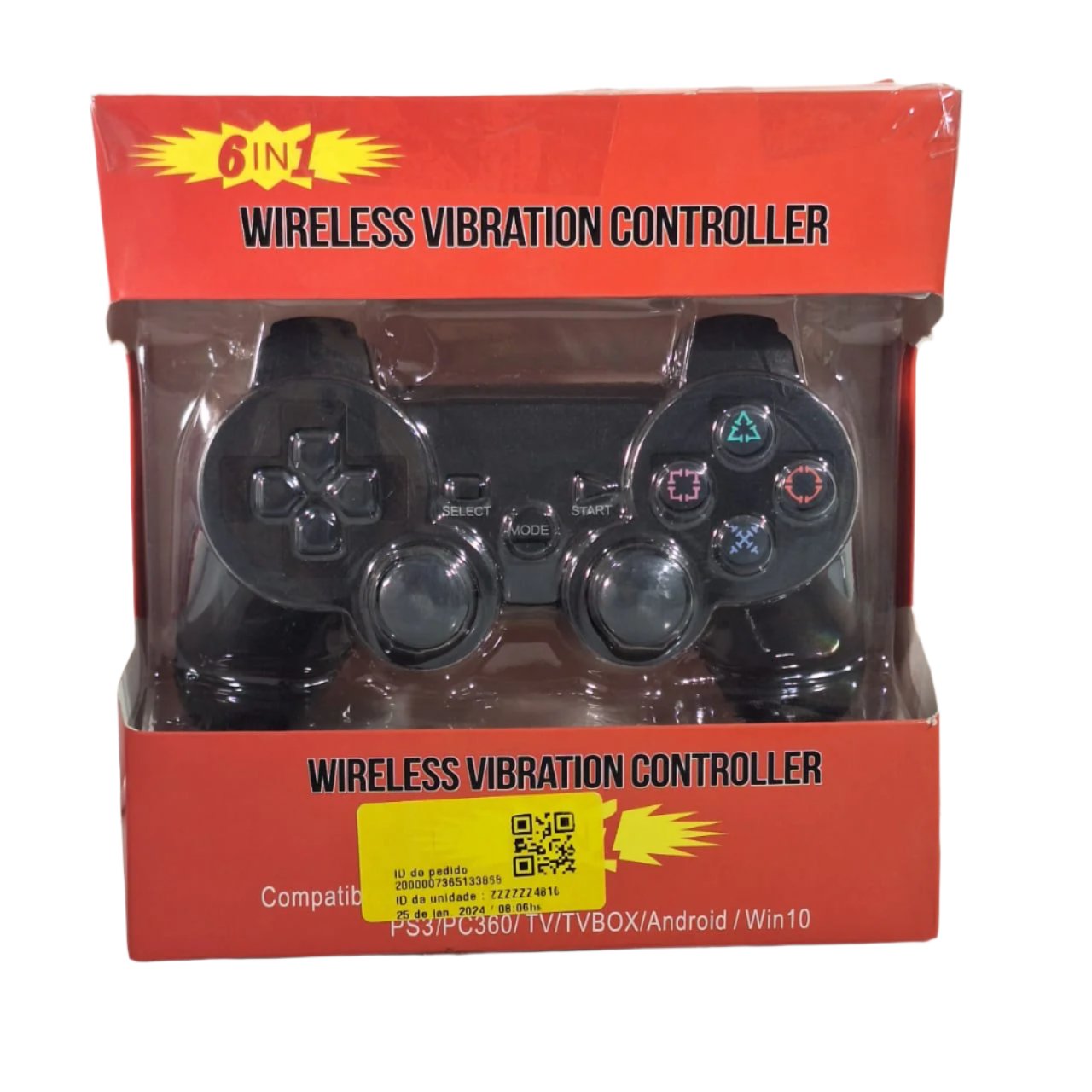 Joystick Inalambrico 6En 1 Generico Ps2 Ps3 Pc Android Negro