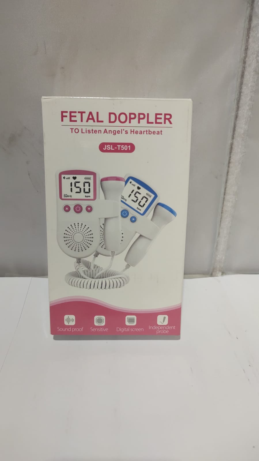 Monitor Fetal Doppler Portatil Generico Azul [Openbox]