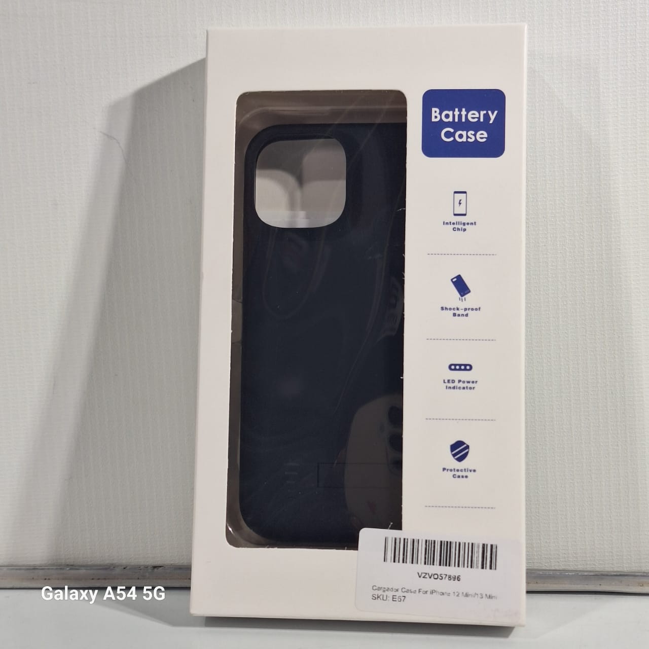 Cargador Carcasa Generico Iphone 12 Mini/13 Negro