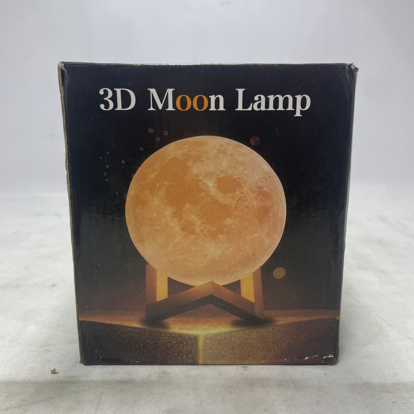 Lampara De Noche Táctil Genérico 3D Moon Lamp