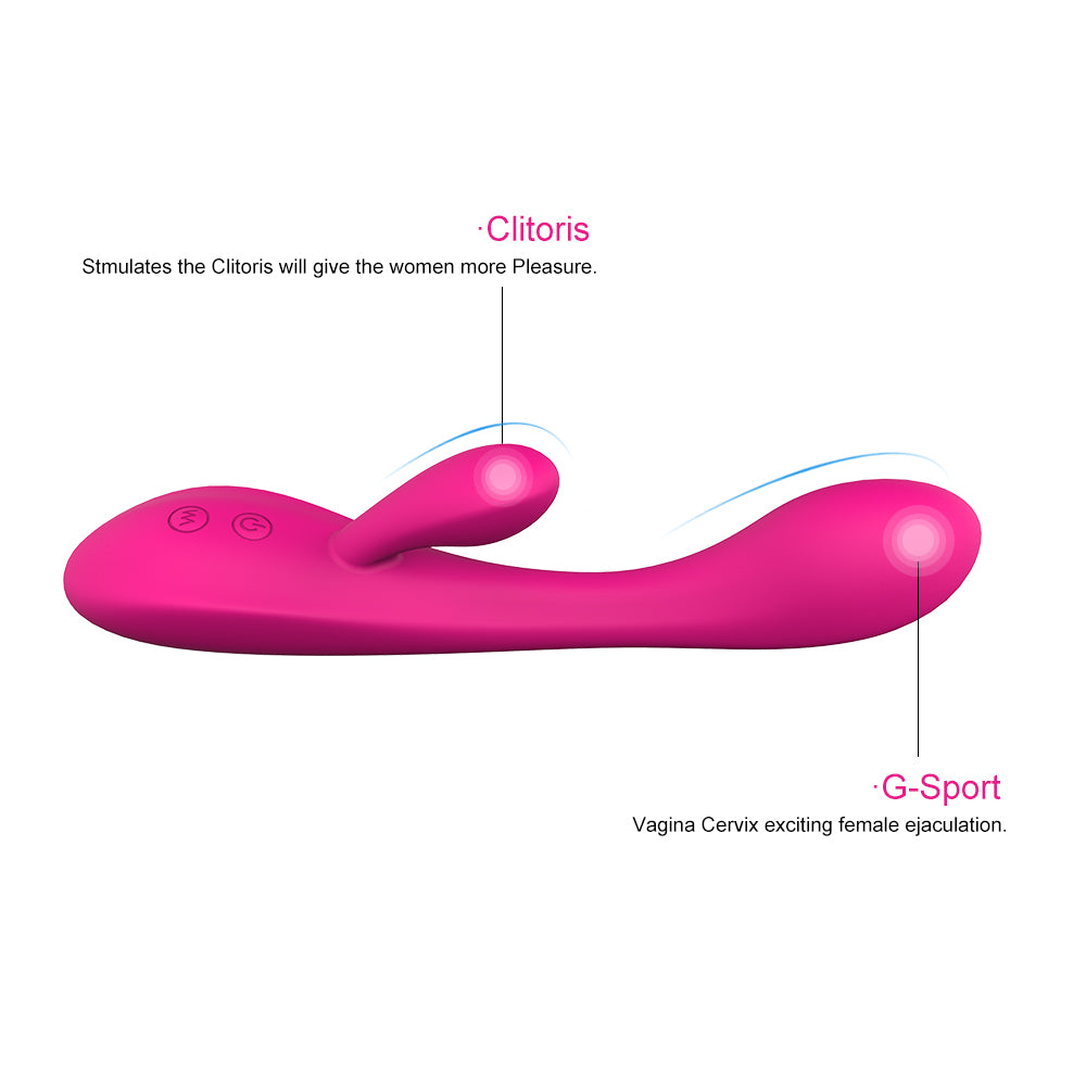 VIBRADOR DUAL BOOM S-HANDE SHD-S032 ROSADO